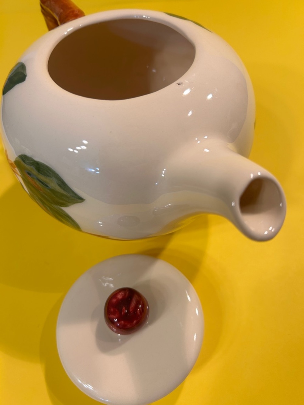 Vintage Franciscan Apple Teapot - Made in California -  Old USA Stamp - Picture 9 of 9